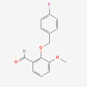 2-[(4-Fluorobenzyl)oxy]-3-methoxybenzaldehyde