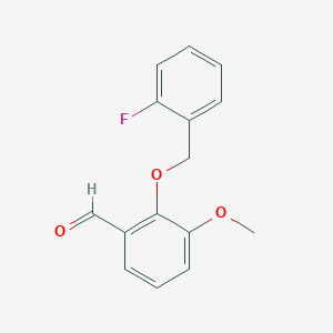 2-[(2-Fluorobenzyl)oxy]-3-methoxybenzaldehyde