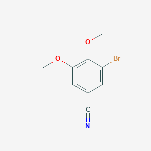 molecular formula C9H8BrNO2 B1269264 3-Bromo-4,5-dimethoxybenzonitrile CAS No. 781654-31-7