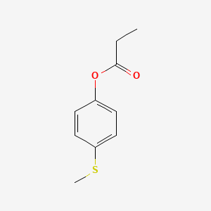 molecular formula C10H12O2S B12692647 Benzoic acid, 4-(methylthio)-, ethyl ester CAS No. 1778-10-5
