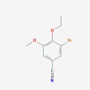 B1269265 3-Bromo-4-ethoxy-5-methoxybenzonitrile CAS No. 495396-35-5