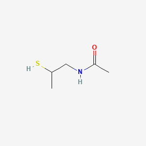molecular formula C5H11NOS B12692655 N-(2-Mercaptopropyl)acetamide CAS No. 120626-90-6