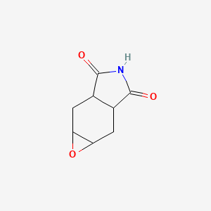 molecular formula C8H9NO3 B12692680 Tetrahydrophthalimide epoxide CAS No. 6251-87-2