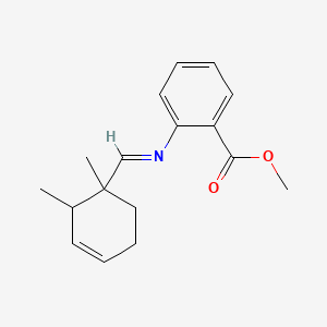 molecular formula C17H21NO2 B12692684 Methyl 2-[[(dimethyl-3-cyclohexen-1-YL)methylene]amino]benzoate CAS No. 93981-49-8