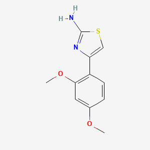 molecular formula C11H12N2O2S B1269286 4-(2,4-Dimethoxy-phenyl)-thiazol-2-ylamine CAS No. 23111-45-7