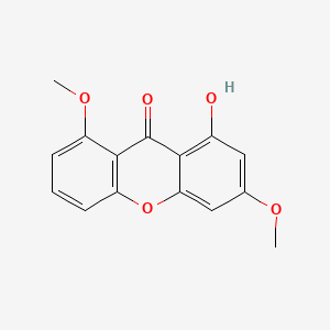 molecular formula C15H12O5 B12692867 1-Hydroxy-3,8-dimethoxy-9H-xanthen-9-one CAS No. 5511-80-8