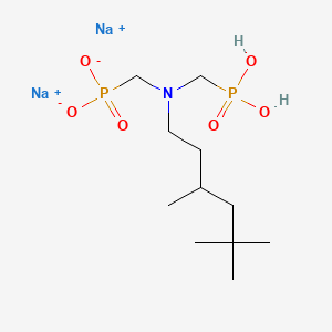 molecular formula C11H25NNa2O6P2 B12692888 Disodium dihydrogen (((3,5,5-trimethylhexyl)imino)bis(methylene))diphosphonate CAS No. 94087-53-3