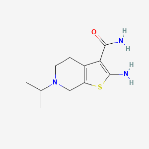 2-Amino-6-isopropyl-4,5,6,7-tetrahydrothieno[2,3-c]pyridine-3-carboxamide