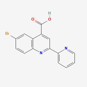 6-Bromo-2-pyridin-2-ylquinoline-4-carboxylic acid