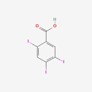 molecular formula C7H3I3O2 B12692978 2,4,5-Triiodobenzoic acid CAS No. 35674-21-6