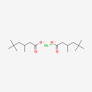 molecular formula C18H34BaO4 B12692996 Barium 3,5,5-trimethylhexanoate CAS No. 36211-43-5