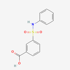 molecular formula C13H11NO4S B1269300 3-(Phenylsulfamoyl)benzoic acid CAS No. 1576-45-0