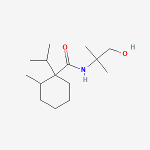 molecular formula C15H29NO2 B12693030 N-(2-Hydroxy-1,1-dimethylethyl)-1-(isopropyl)-2-methylcyclohexanecarboxamide CAS No. 51200-96-5