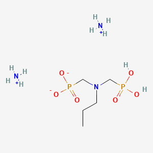 molecular formula C5H21N3O6P2 B12693115 Diammonium dihydrogen ((propylimino)bis(methylene))diphosphonate CAS No. 94107-67-2
