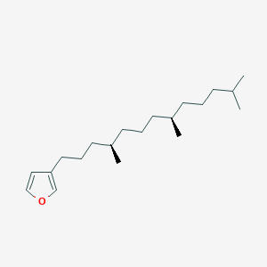 molecular formula C20H36O B12693160 Furan, 3-(4,8,12-trimethyltridecyl)- CAS No. 42933-00-6