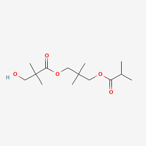 molecular formula C14H26O5 B12693181 2,2-Dimethyl-3-(2-methyl-1-oxopropoxy)propyl 3-hydroxypivalate CAS No. 85391-95-3