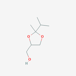 molecular formula C8H16O3 B126932 (2-Methyl-2-propan-2-yl-1,3-dioxolan-4-yl)methanol CAS No. 145194-86-1