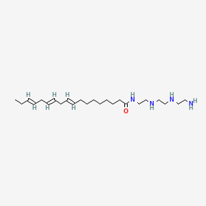 molecular formula C24H46N4O B12693229 N-[2-[[2-[(2-Aminoethyl)amino]ethyl]amino]ethyl]-9,12,15-octadecatrienamide CAS No. 93942-12-2