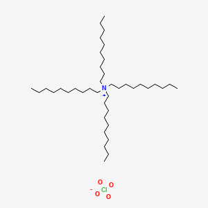 molecular formula C40H84ClNO4 B12693281 Tetrakis(decyl)ammonium perchlorate CAS No. 62207-11-8