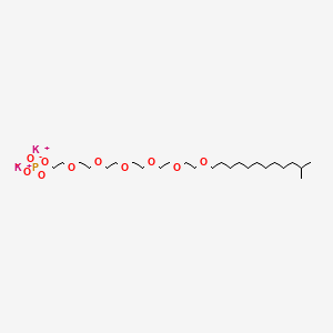molecular formula C25H51K2O10P B12693283 Dipotassium 29-methyl-3,6,9,12,15,18-hexaoxatriacontyl phosphate CAS No. 97404-10-9