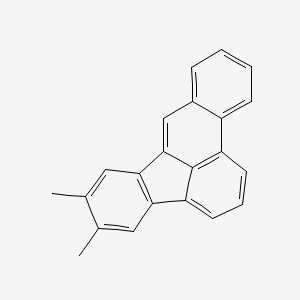 molecular formula C22H16 B12693288 5,6-Dimethylbenzo(b)fluoranthene CAS No. 95741-53-0