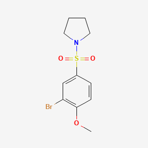 1-((3-Bromo-4-methoxyphenyl)sulfonyl)pyrrolidine