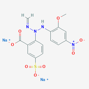 molecular formula C15H12N4Na2O8S B12693329 Disodium 2-(3-(2-methoxy-4-nitrophenyl)-1-methyltriazen-2-yl)-5-sulphonatobenzoate CAS No. 85030-39-3