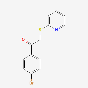 1-(4-Bromophenyl)-2-(pyridin-2-ylthio)ethanone