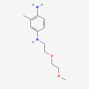 molecular formula C12H20N2O2 B12693351 N'-(2-(2-Methoxyethoxy)ethyl)-2-methylbenzene-1,4-diamine CAS No. 93803-71-5