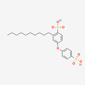 molecular formula C22H30O7S2 B12693382 Decyl(sulfophenoxy)benzenesulfonic acid CAS No. 901529-15-5