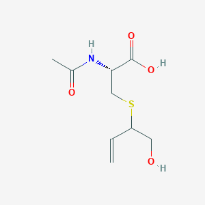 molecular formula C9H15NO4S B126934 1-Hydroxy-2-(N-acetylcysteinyl)-3-butene CAS No. 144889-51-0