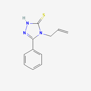 molecular formula C11H11N3S B1269342 4-烯丙基-5-苯基-4H-1,2,4-三唑-3-硫醇 CAS No. 23714-53-6