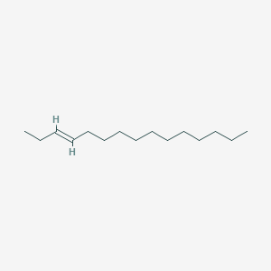 molecular formula C15H30 B12693445 trans-3-Pentadecene CAS No. 74392-35-1
