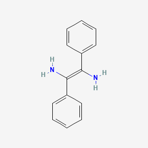 molecular formula C14H14N2 B12693501 1,2-Ethenediamine, 1,2-diphenyl- CAS No. 5763-83-7