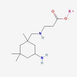 molecular formula C13H25KN2O2 B12693539 Potassium N-((5-amino-1,3,3-trimethylcyclohexyl)methyl)-beta-alaninate CAS No. 84540-26-1