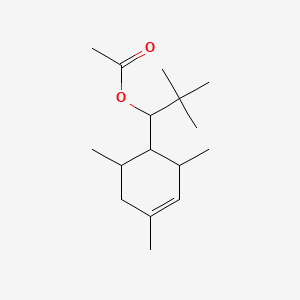 molecular formula C16H28O2 B12693583 alpha-(1,1-Dimethylethyl)-2,4,6-trimethylcyclohex-3-ene-1-methyl acetate CAS No. 94201-65-7