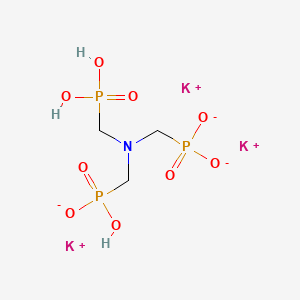 molecular formula C3H9K3NO9P3 B12693591 Tripotassium trihydrogen (nitrilotris(methylene))trisphosphonate CAS No. 94021-24-6