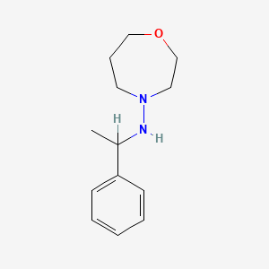 molecular formula C13H20N2O B12693592 Tetrahydro-N-(1-phenylethyl)-1,4-oxazepin-4(5H)-amine CAS No. 92708-78-6