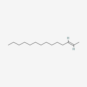 molecular formula C14H28 B12693641 trans-2-Tetradecene CAS No. 35953-54-9