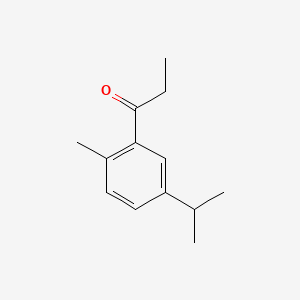 molecular formula C13H18O B12693685 5'-Isopropyl-2'-methylpropiophenone CAS No. 84145-57-3