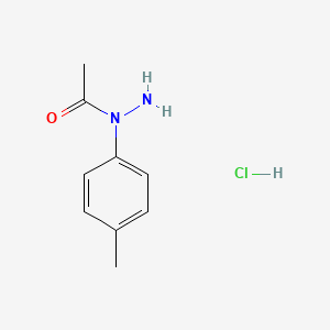 molecular formula C9H13ClN2O B12693693 N-(4-Methylphenyl)acetohydrazide hydrochloride CAS No. 32703-05-2