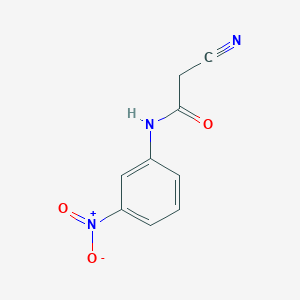 molecular formula C9H7N3O3 B1269370 2-cyano-N-(3-nitrophenyl)acetamide CAS No. 52570-56-6