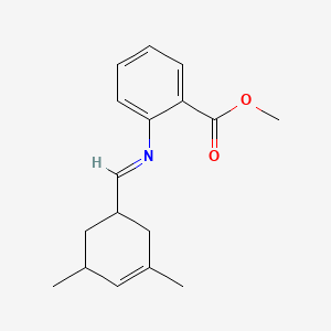 molecular formula C17H21NO2 B12693700 Methyl 2-[[(3,5-dimethyl-3-cyclohexen-1-YL)methylene]amino]benzoate CAS No. 94022-83-0