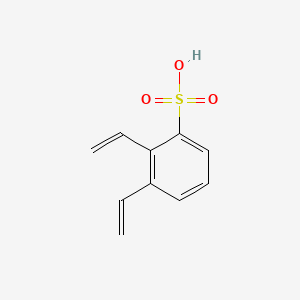 molecular formula C10H10O3S B12693771 2,3-Bis(ethenyl)benzenesulfonic acid CAS No. 65405-46-1