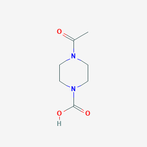 molecular formula C7H12N2O3 B126938 4-Acetylpiperazine-1-carboxylic acid CAS No. 148490-38-4