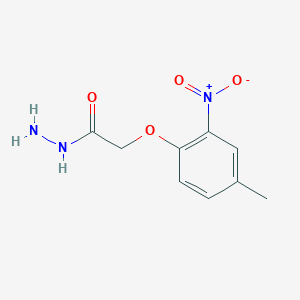molecular formula C9H11N3O4 B1269381 2-(4-Methyl-2-nitrophenoxy)acetohydrazide CAS No. 329222-71-1