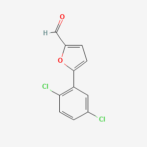 molecular formula C11H6Cl2O2 B1269382 5-(2,5-Dichlorophenyl)-2-furaldehyde CAS No. 99113-89-0