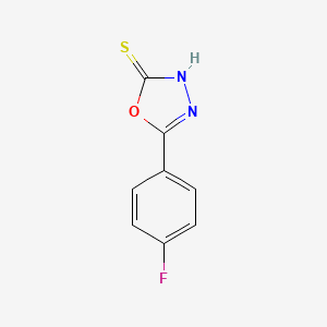 molecular formula C8H5FN2OS B1269391 5-(4-Fluorophenyl)-1,3,4-oxadiazole-2-thiol CAS No. 41421-13-0