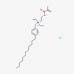 molecular formula C29H50ClNO2 B12694040 (p-Dodecylbenzyl)diethyl(2-((2-methyl-1-oxoallyl)oxy)ethyl)ammonium chloride CAS No. 94086-89-2
