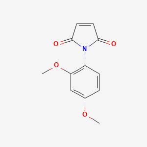 molecular formula C12H11NO4 B1269412 1-(2,4-dimethoxyphenyl)-1H-pyrrole-2,5-dione CAS No. 67154-42-1